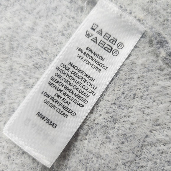 Cynthia Rowley XS Shacket Gray Shirt Floral Soft Fuzzy Cozy Luxe Layering Jacket - Picture 7 of 9